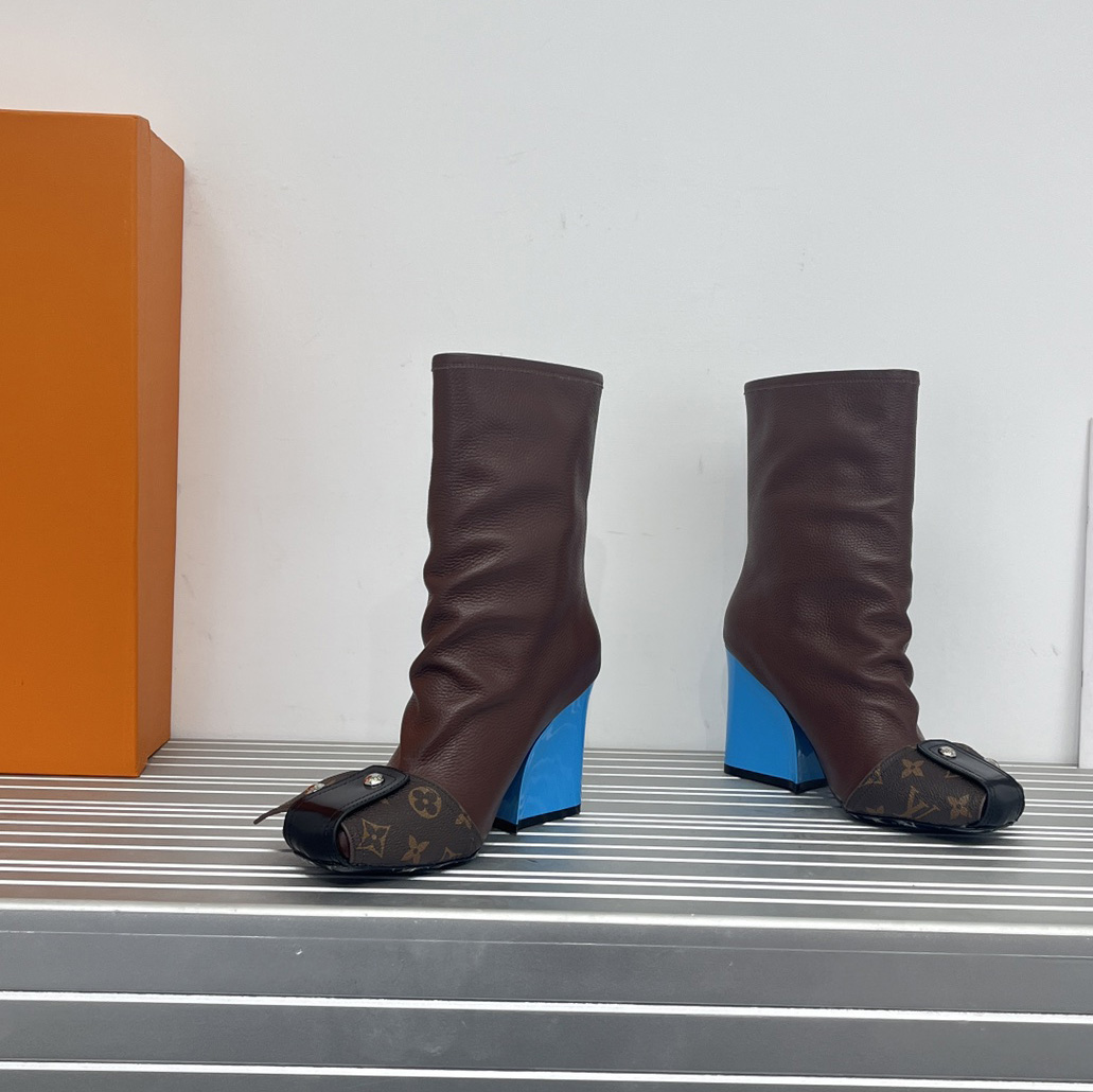 Louis Vuitton Patti Wedge Half Boot - DopestKickz