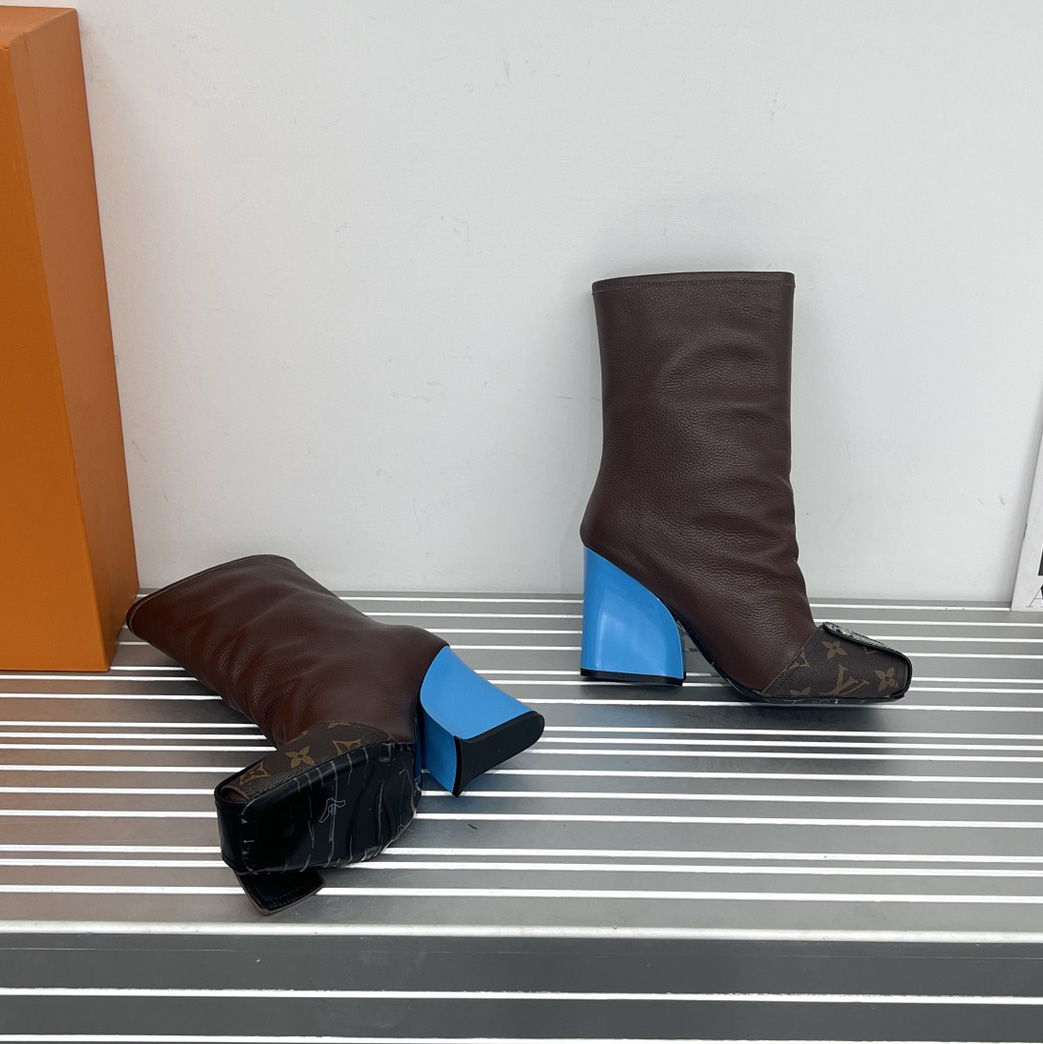 Louis Vuitton Patti Wedge Half Boot - DopestKickz