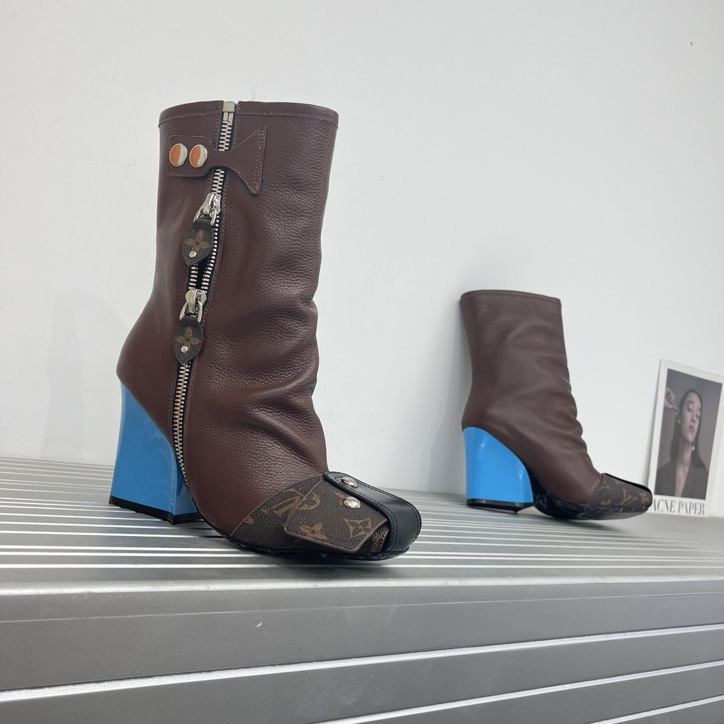 Louis Vuitton Patti Wedge Half Boot - DopestKickz