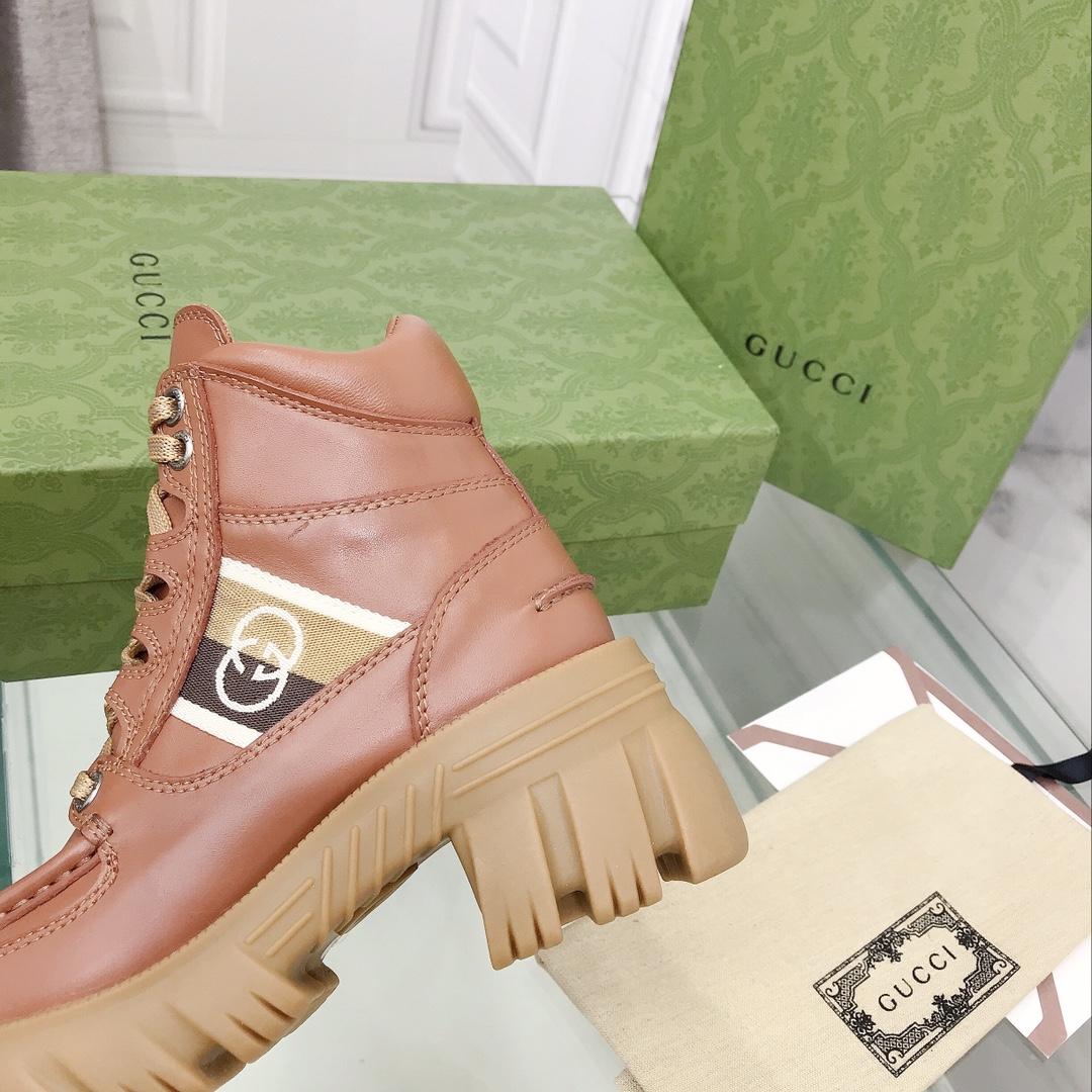 Gucci Women's Ankle Boot With Interlocking G - DopestKickz