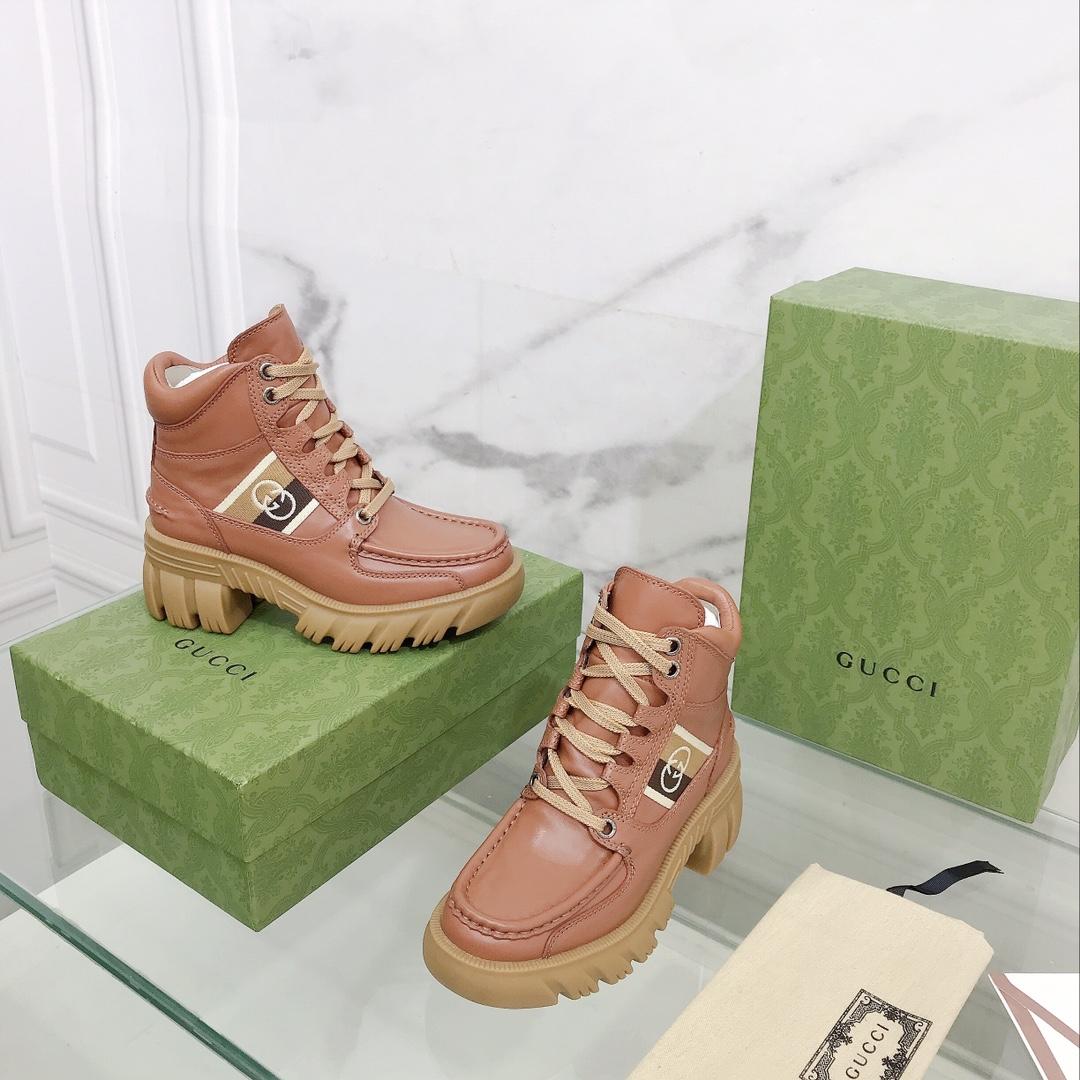 Gucci Women's Ankle Boot With Interlocking G - DopestKickz