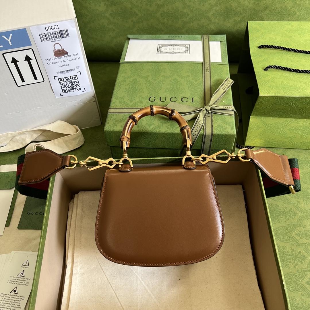 Gucci Bamboo 1947 Mini Top Handle Bag(17-12-7.5cm) - DopestKickz