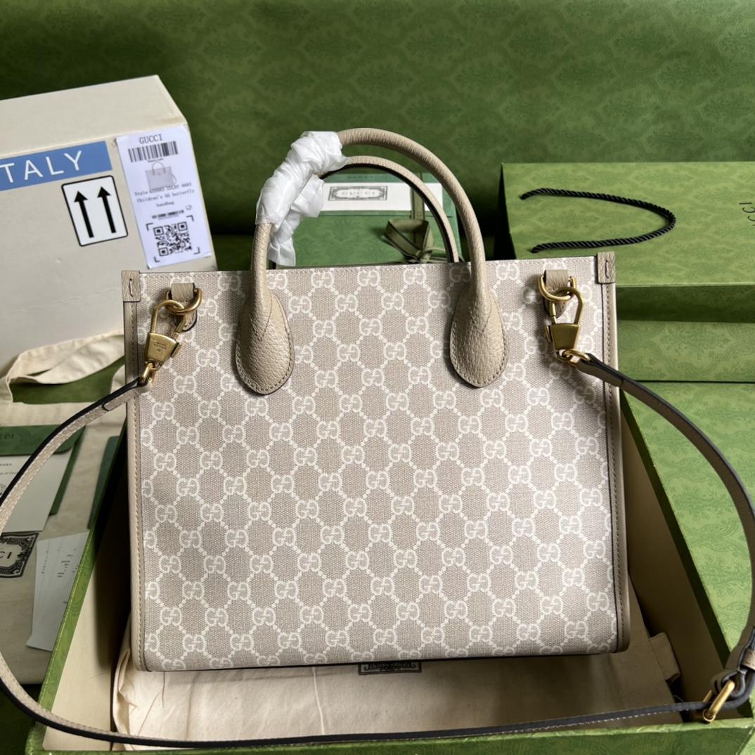Gucci Small Tote Bag With Interlocking G(31-26.5-14cm) - DopestKickz