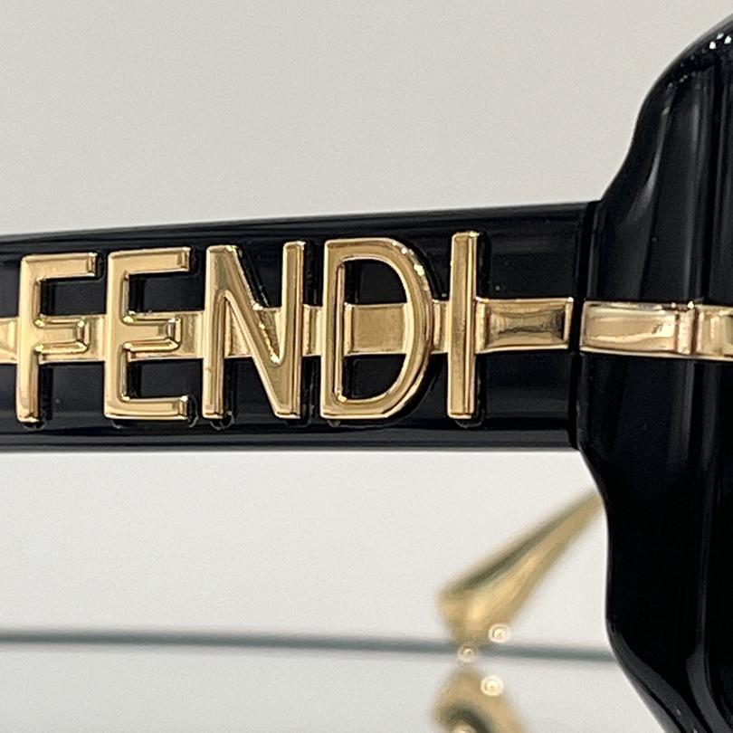 Fendi Fendigraphy Transparent Gray Acetate Sunglasses - DopestKickz