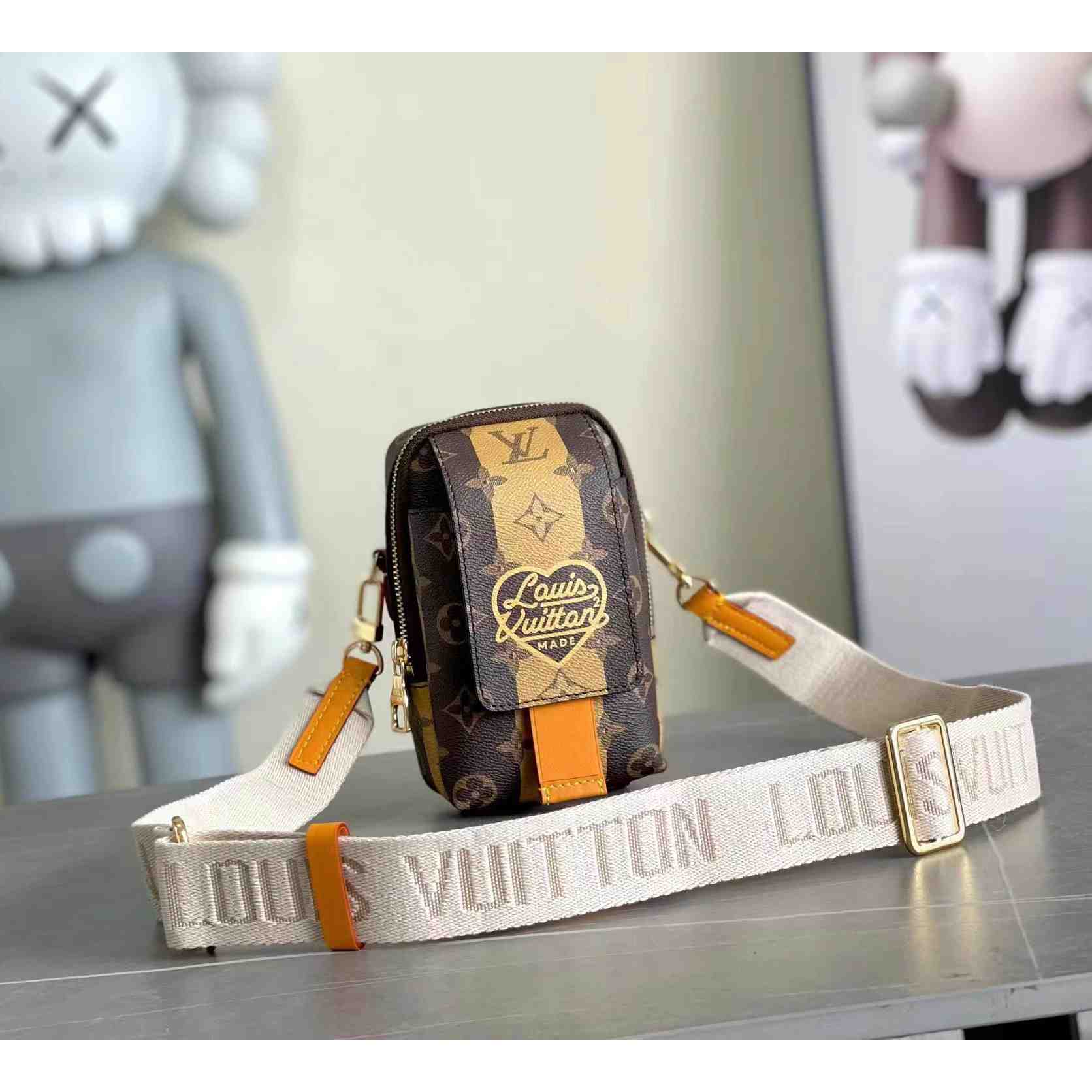 Louis Vuitton Flap Double Phone Pouch   (11-18-8cm)  M81005 - DopestKickz