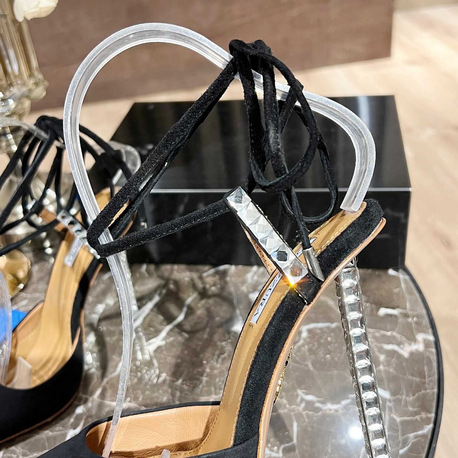 Aquazzura Rock Chic 105 Suede Pumps - DopestKickz