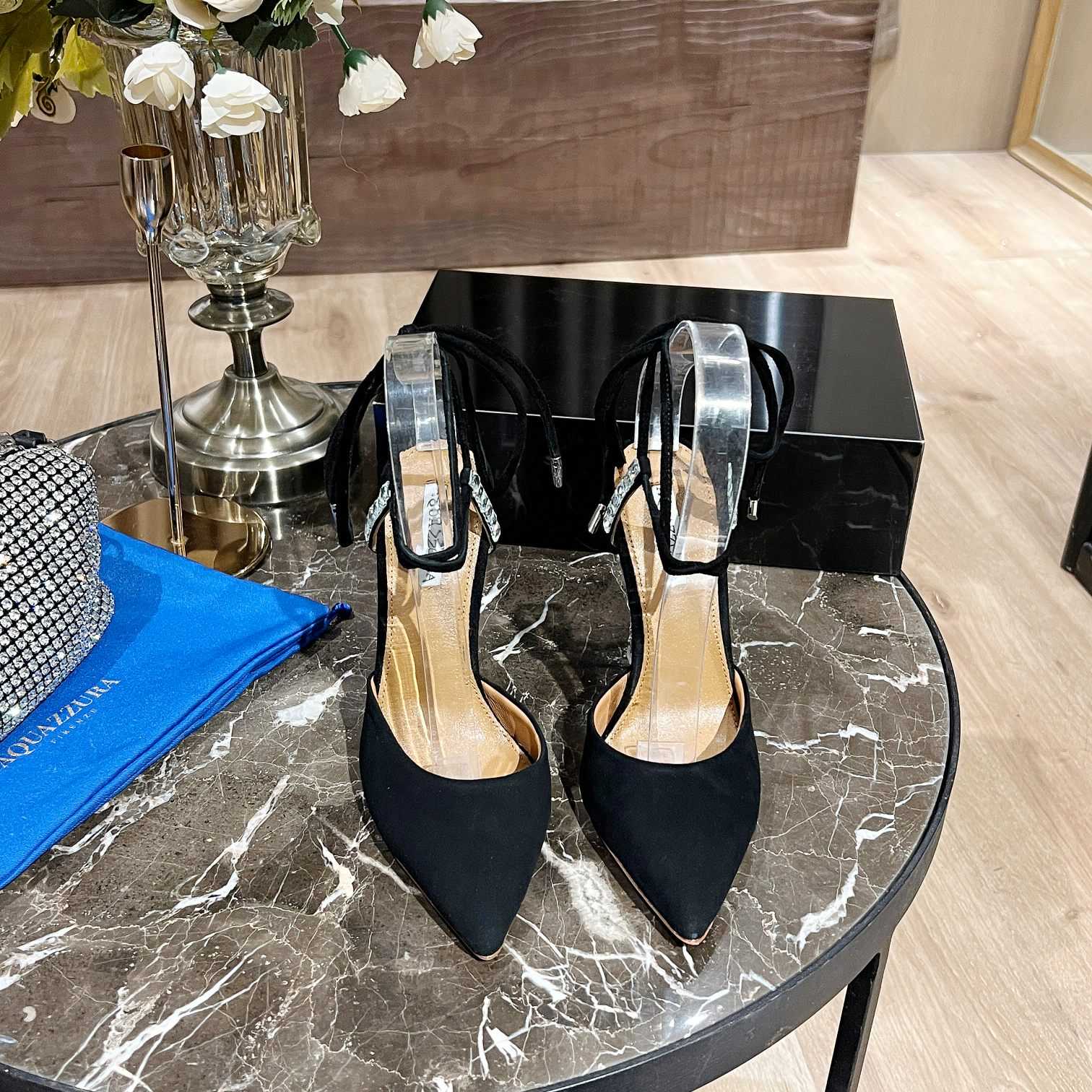 Aquazzura Rock Chic 105 Suede Pumps - DopestKickz