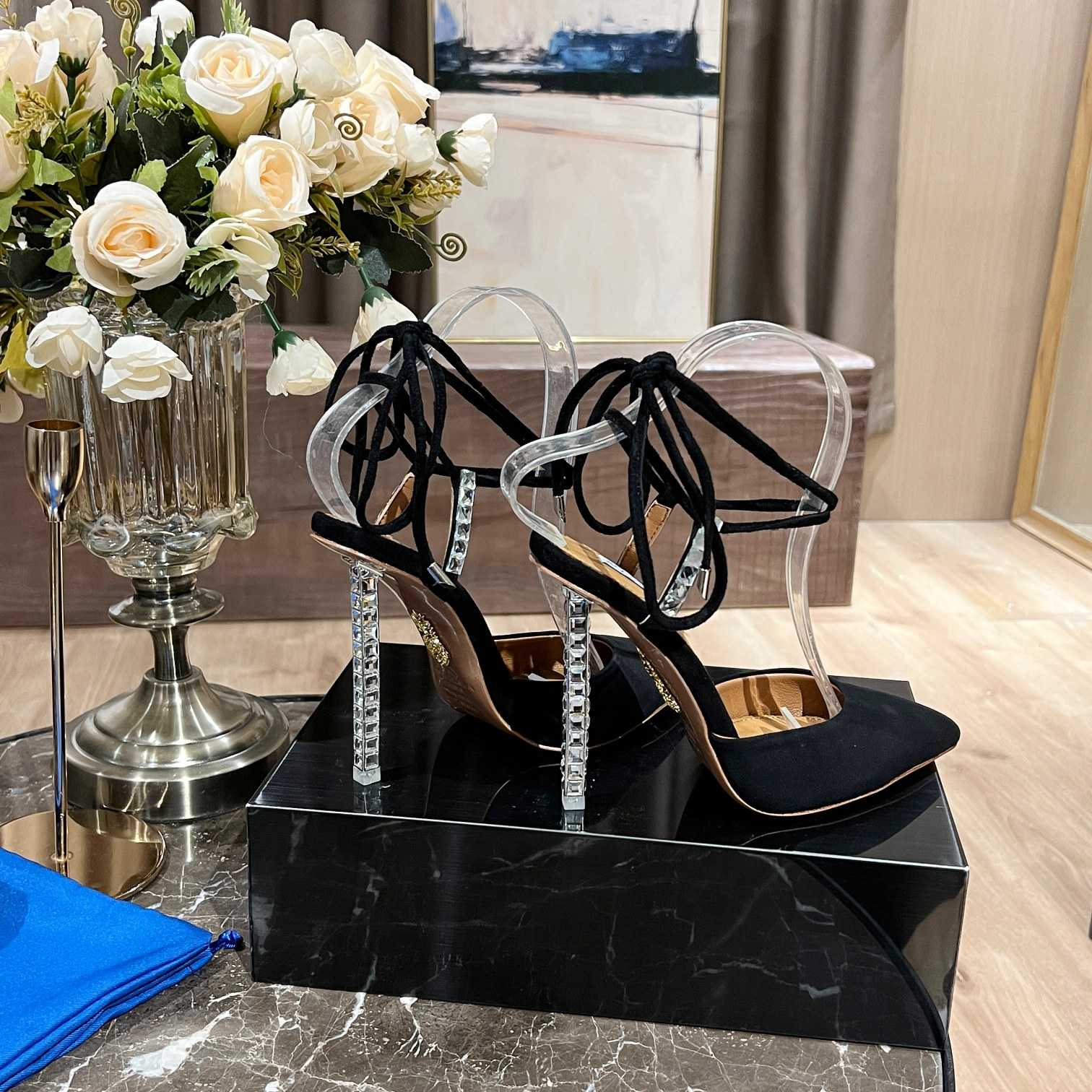 Aquazzura Rock Chic 105 Suede Pumps - DopestKickz