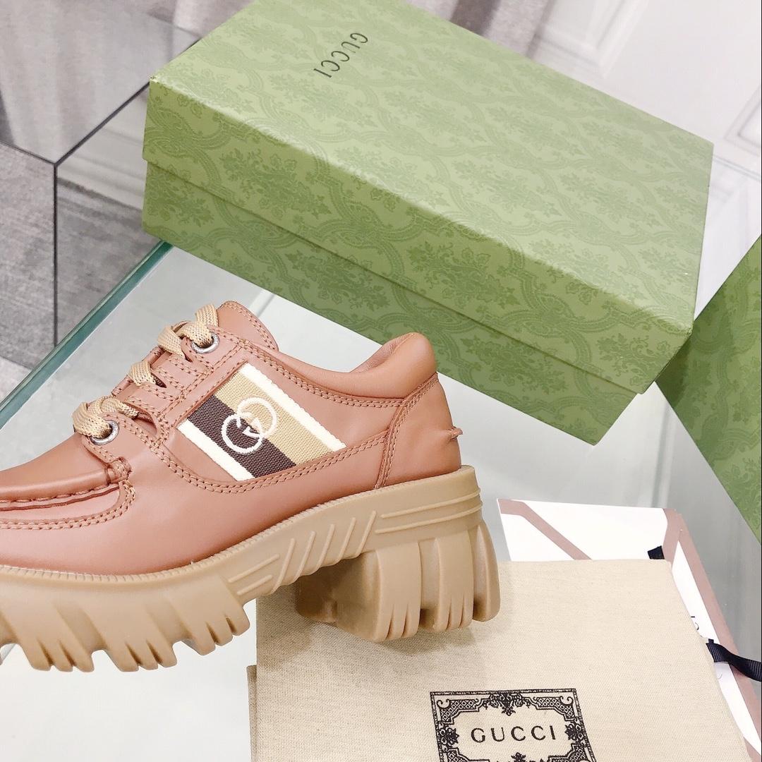 Gucci Women's Lace- Up Loafer  - DopestKickz