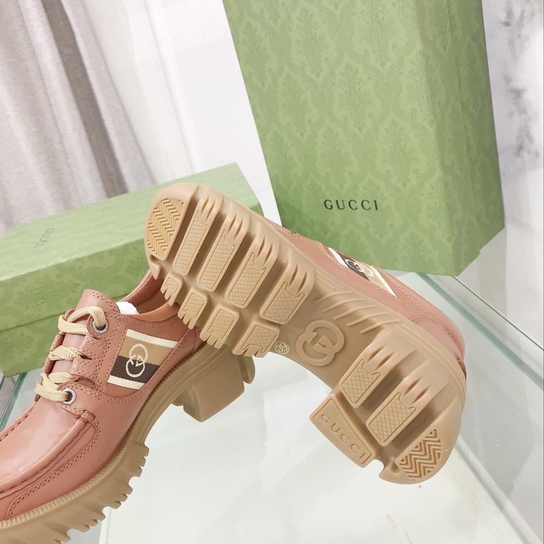 Gucci Women's Lace- Up Loafer  - DopestKickz