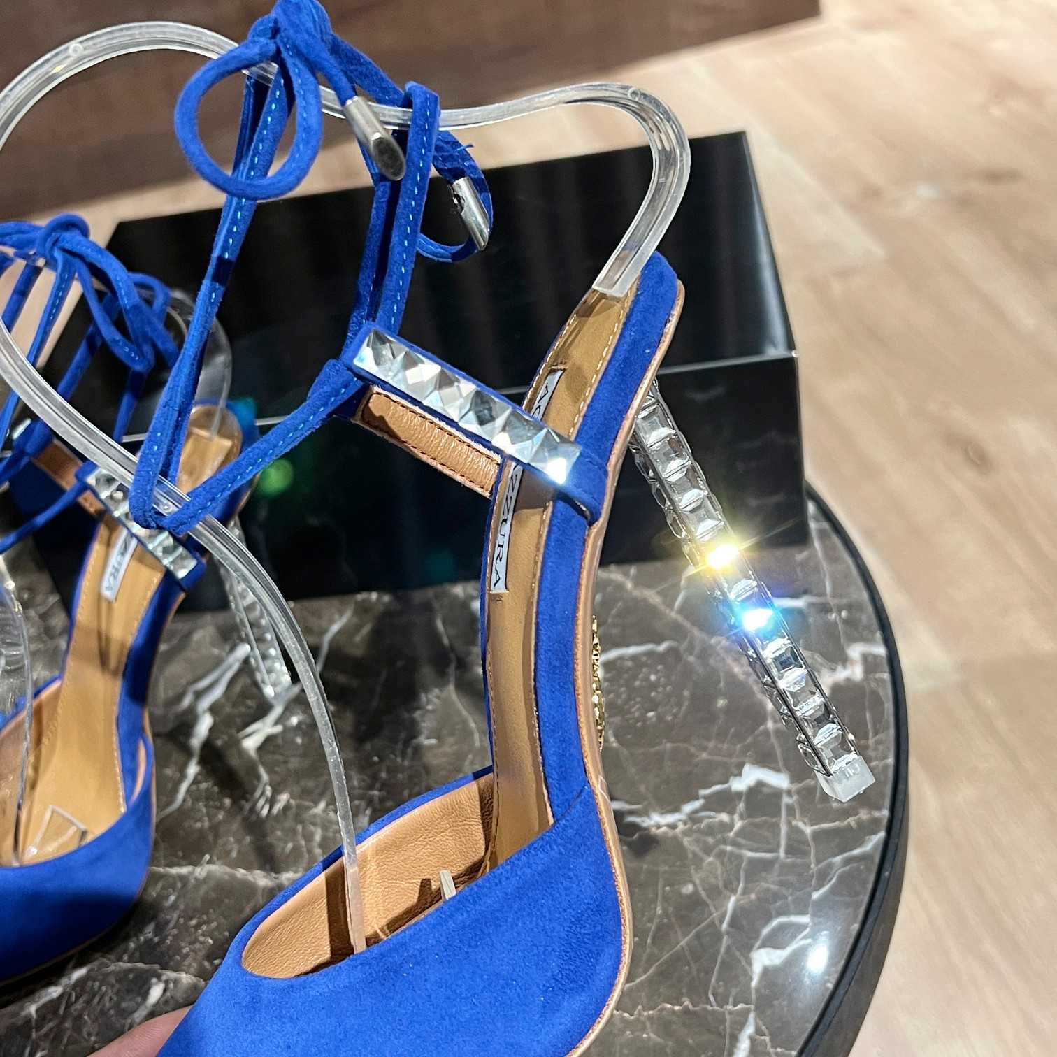 Aquazzura Rock Chic 105 Suede Pumps - DopestKickz