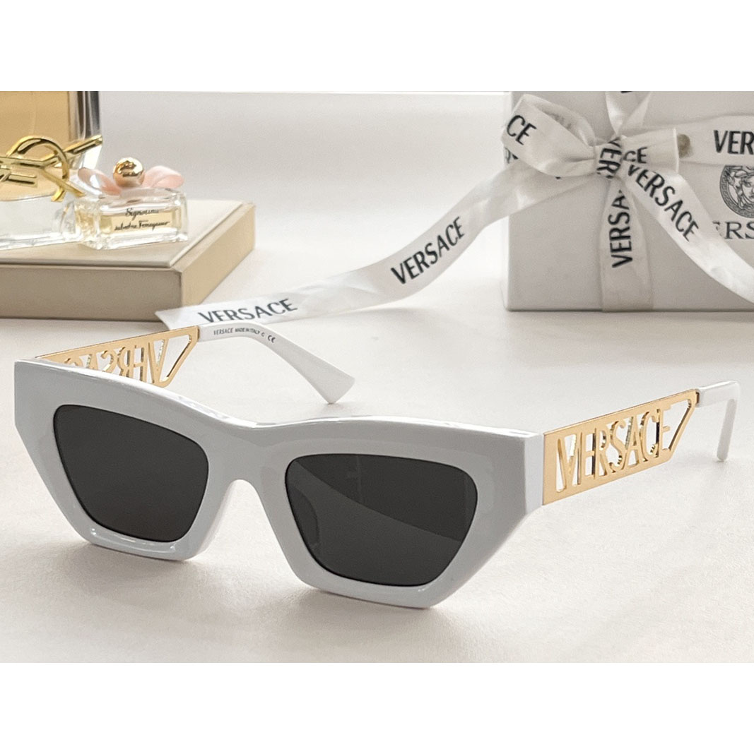 Versace 90s Vintage Logo Cat-Eye Sunglasses     VE4967  - DopestKickz