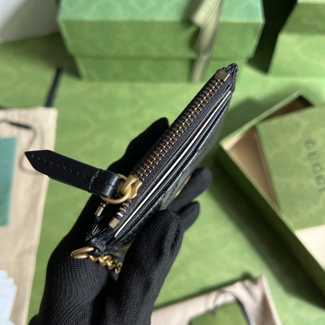 Gucci GG Marmont Keychain Wallet(10-7.5-1cm) - DopestKickz