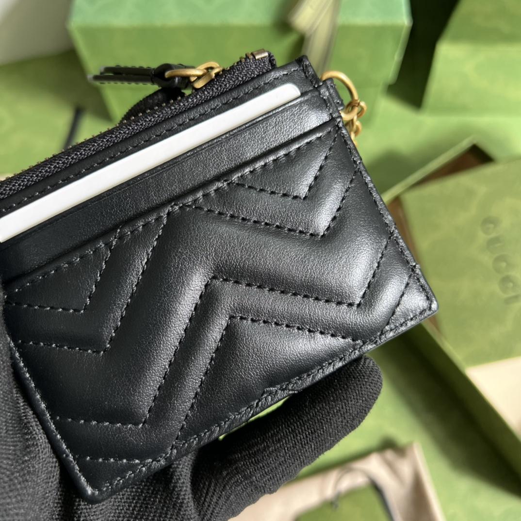 Gucci GG Marmont Keychain Wallet(10-7.5-1cm) - DopestKickz