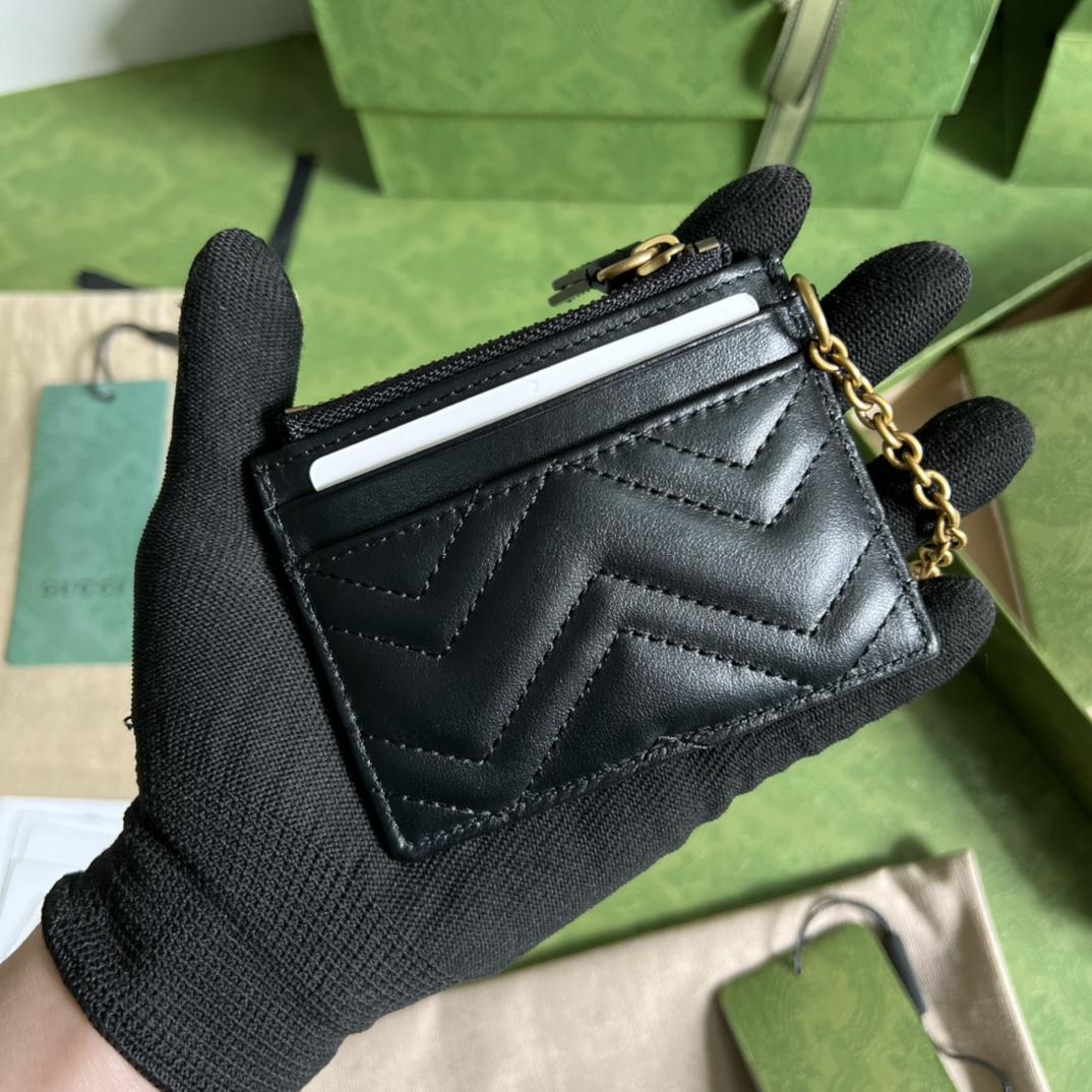 Gucci GG Marmont Keychain Wallet(10-7.5-1cm) - DopestKickz