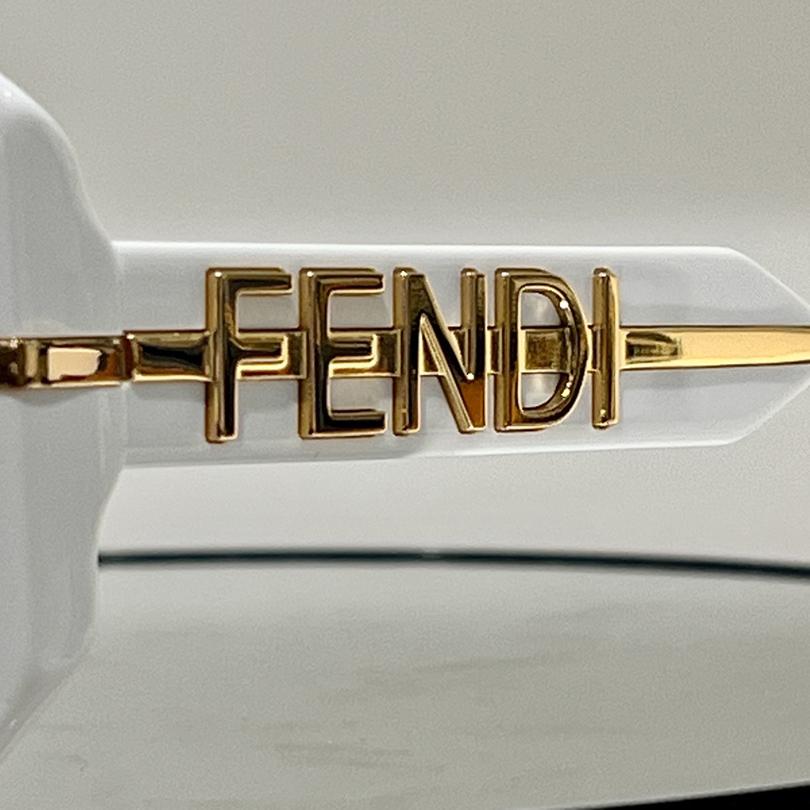 Fendi Fendigraphy Transparent Gray Acetate Sunglasses - DopestKickz