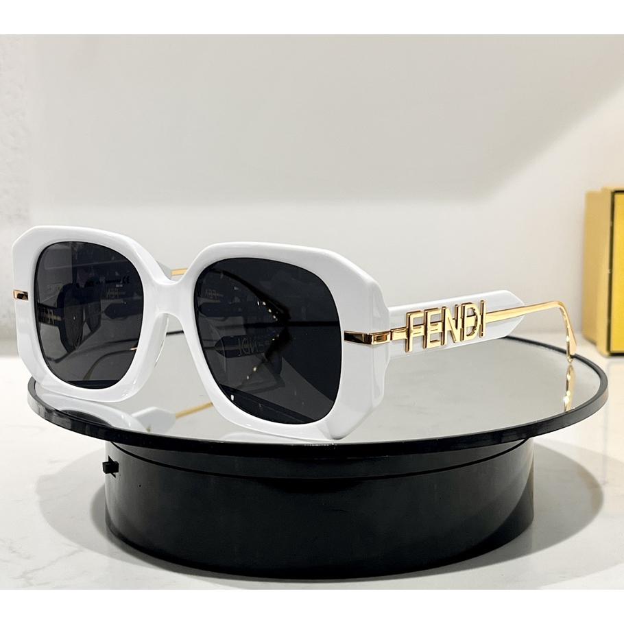 Fendi Fendigraphy Transparent Gray Acetate Sunglasses - DopestKickz