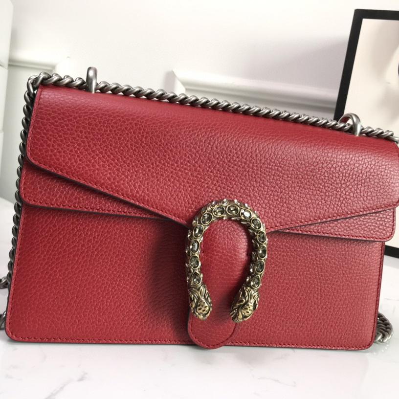 Gucci Dionysus Leather Shoulder Bag(28-18-9cm)   - DopestKickz