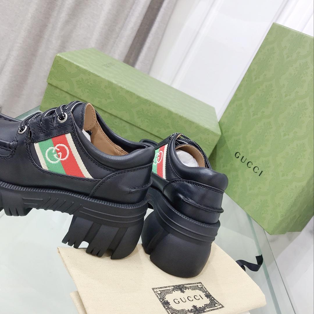 Gucci Women's Lace- Up Loafer  - DopestKickz