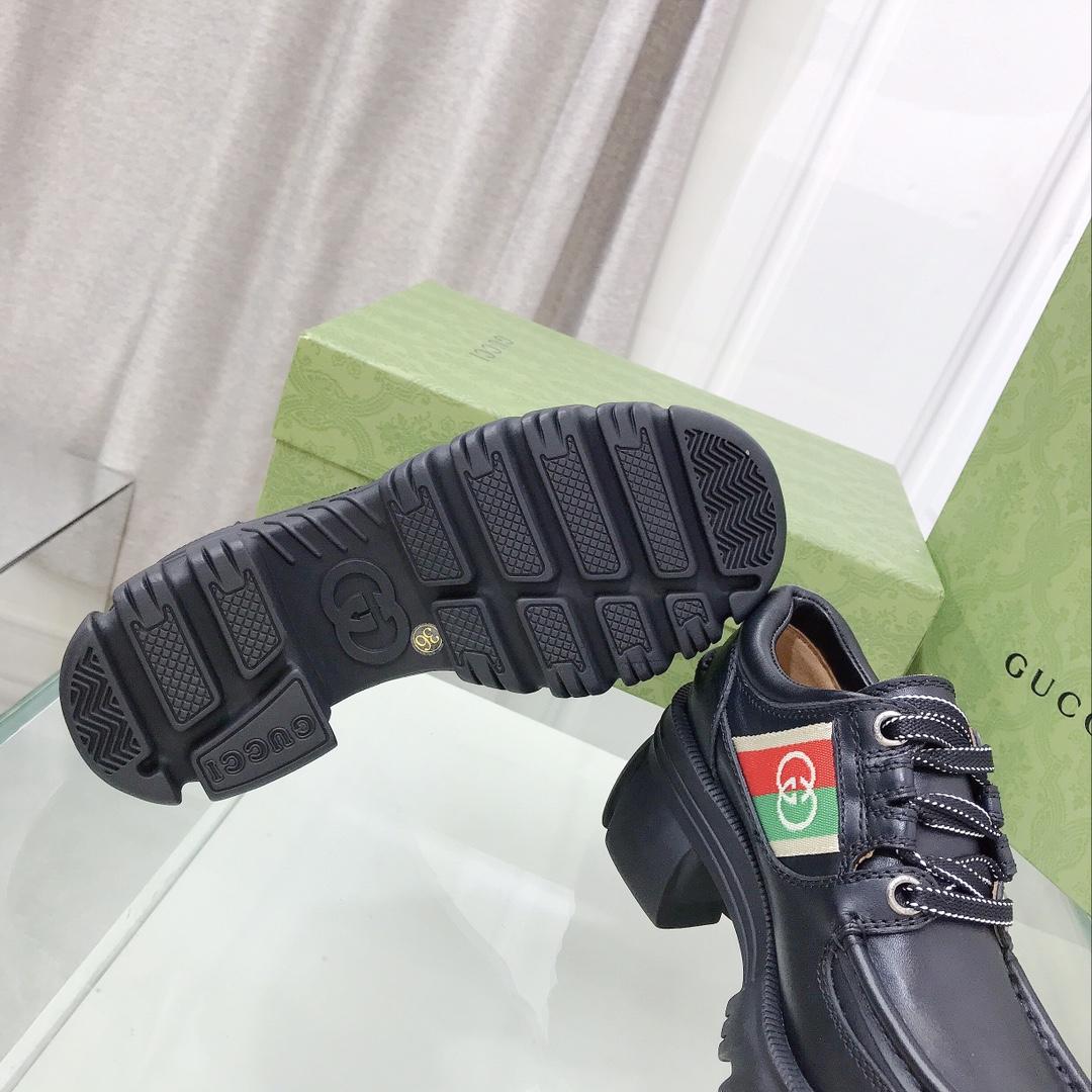 Gucci Women's Lace- Up Loafer  - DopestKickz