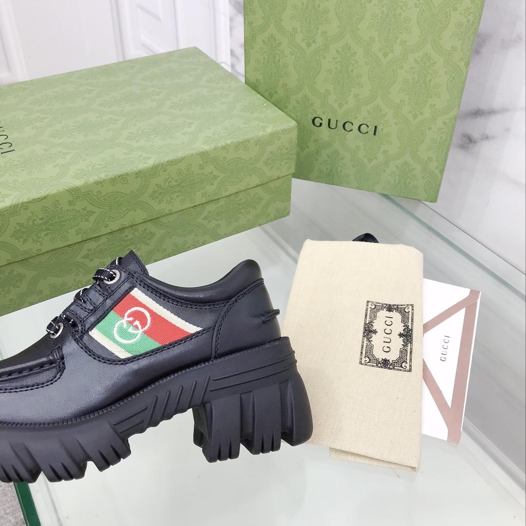Gucci Women's Lace- Up Loafer  - DopestKickz