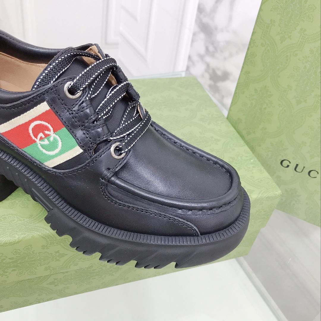 Gucci Women's Lace- Up Loafer  - DopestKickz