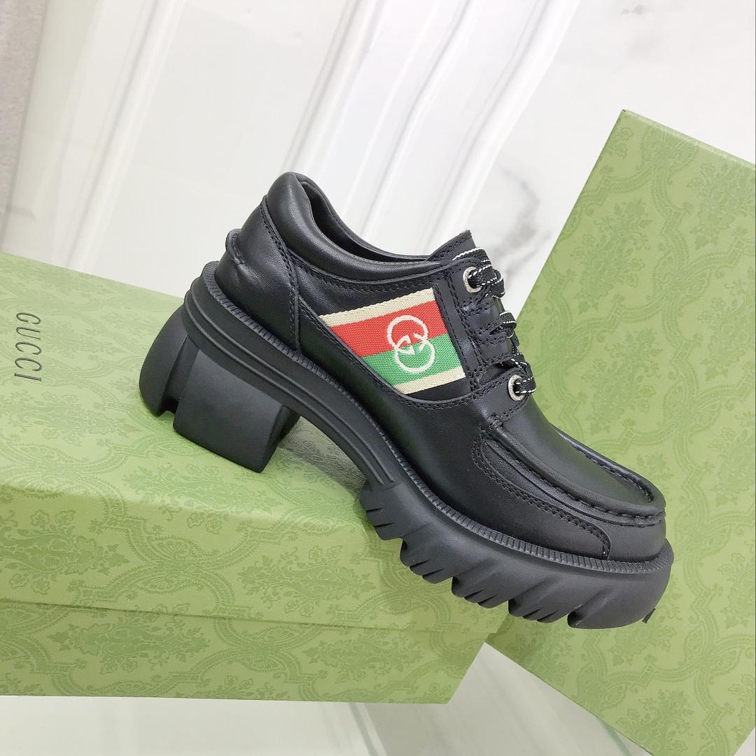 Gucci Women's Lace- Up Loafer  - DopestKickz