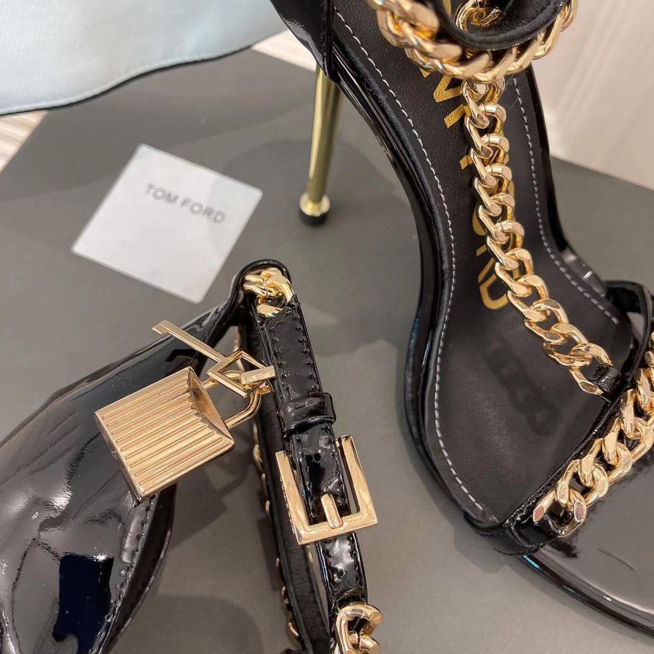 Tom Ford Chain-Embellished Sandals - DopestKickz