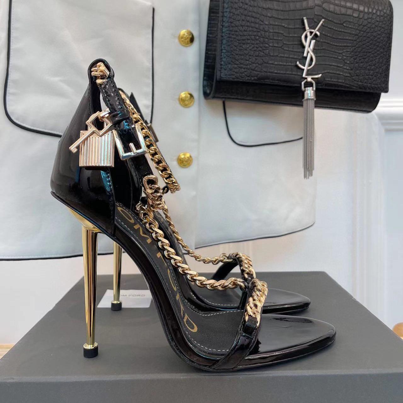 Tom Ford Chain-Embellished Sandals - DopestKickz