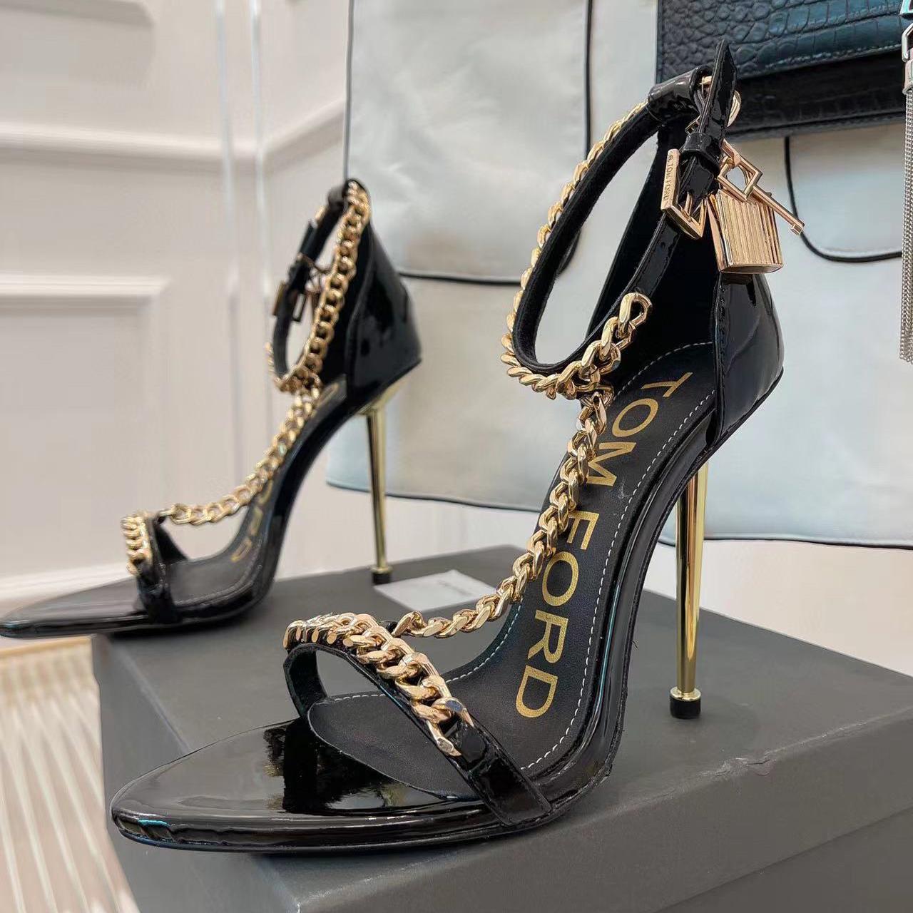 Tom Ford Chain-Embellished Sandals - DopestKickz