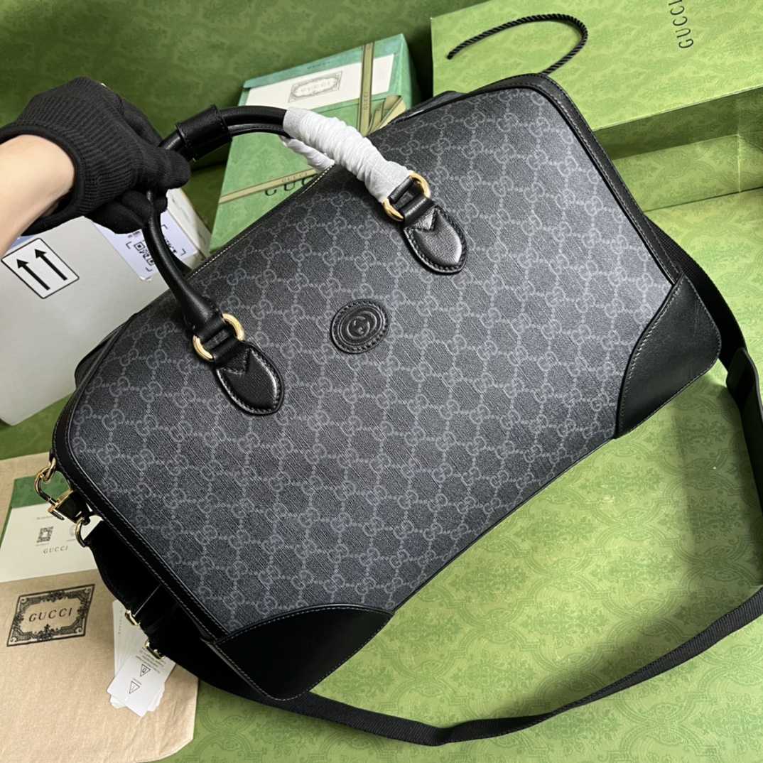 Gucci Duffle Bag With Interlocking G(42-26-24cm) - DopestKickz