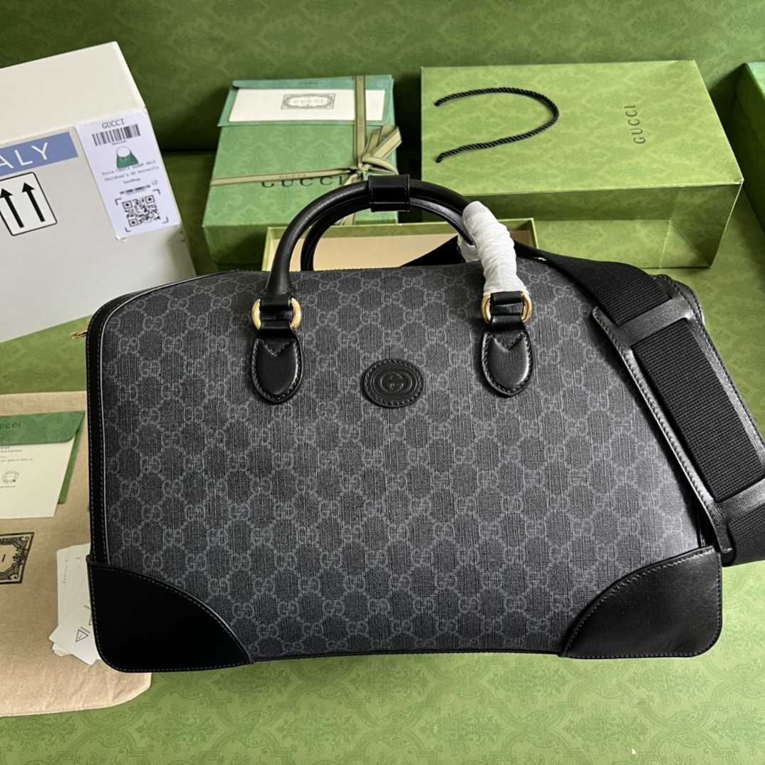 Gucci Duffle Bag With Interlocking G(42-26-24cm) - DopestKickz