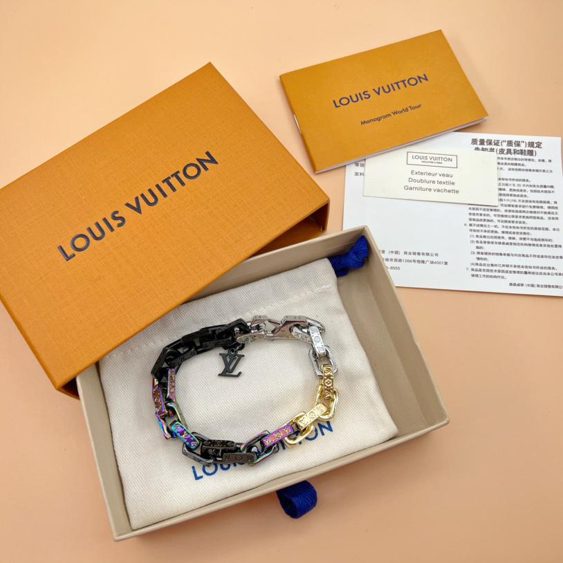 Louis Vuitton Paradise Chain Bracelet   M0070L - DopestKickz