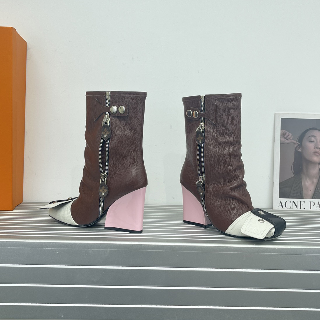Louis Vuitton Patti Wedge Half Boot - DopestKickz