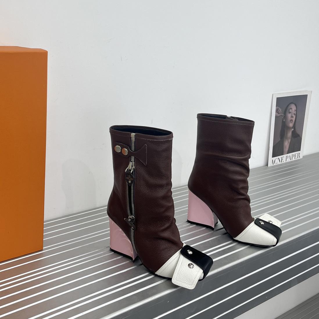 Louis Vuitton Patti Wedge Half Boot - DopestKickz