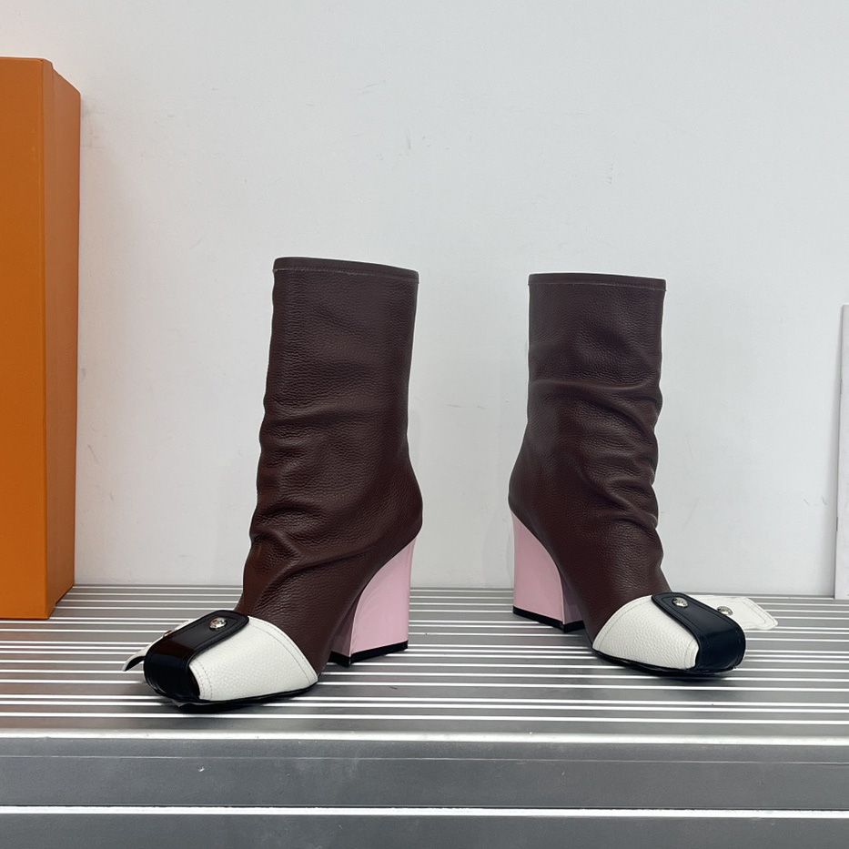 Louis Vuitton Patti Wedge Half Boot - DopestKickz