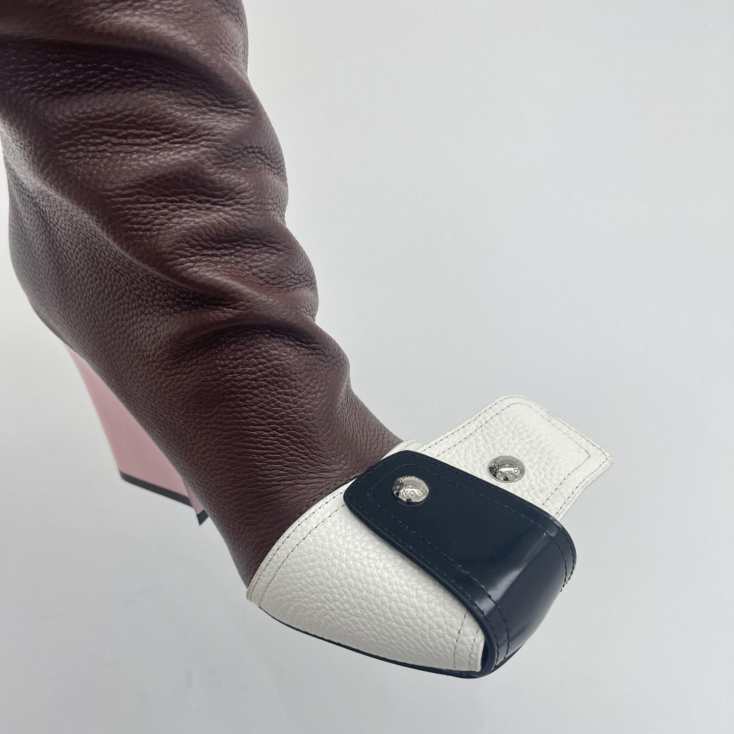 Louis Vuitton Patti Wedge Half Boot - DopestKickz
