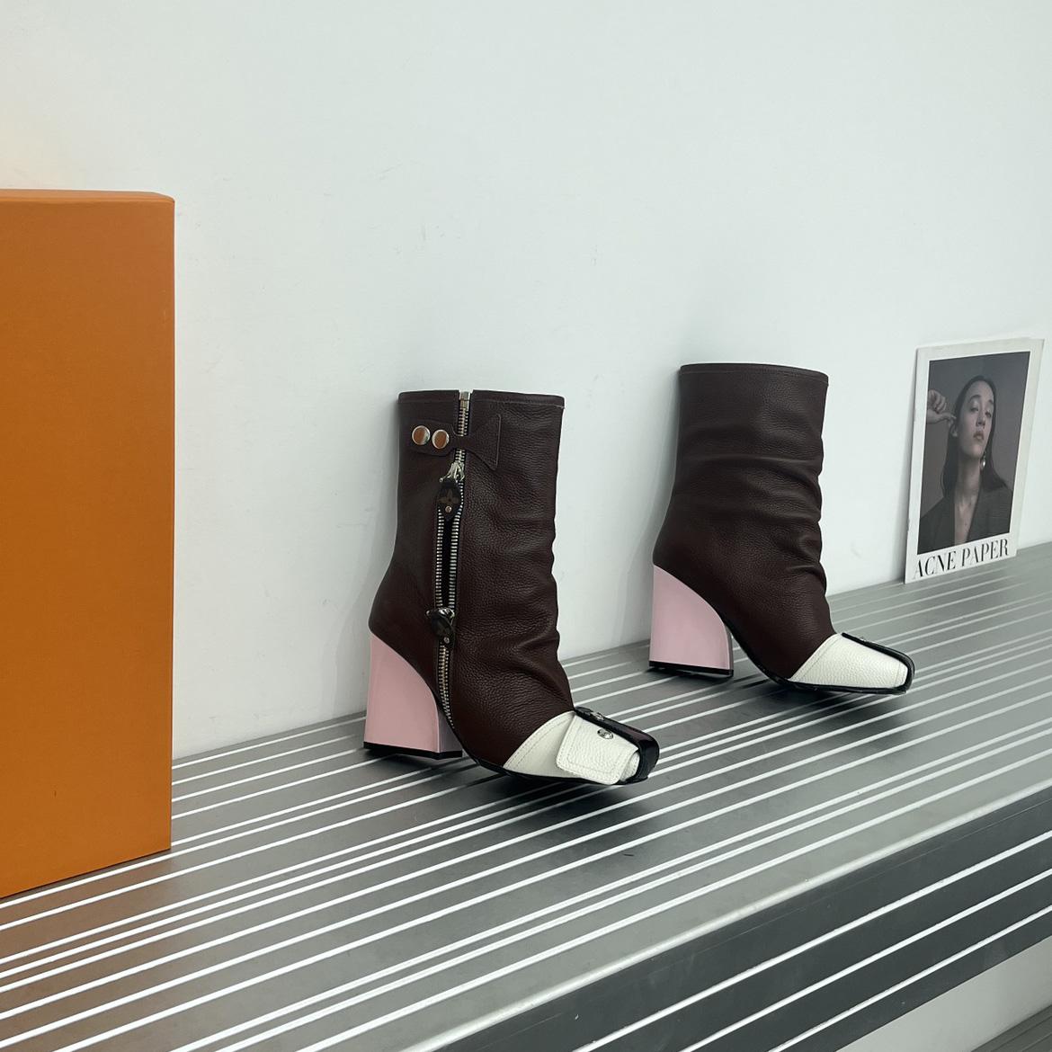 Louis Vuitton Patti Wedge Half Boot - DopestKickz