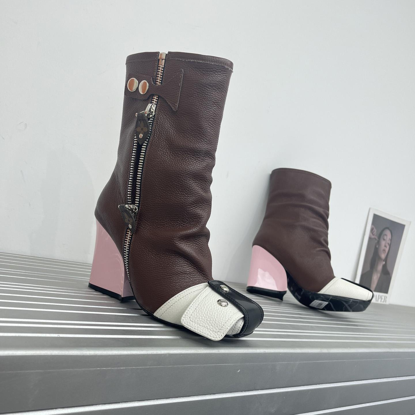 Louis Vuitton Patti Wedge Half Boot - DopestKickz