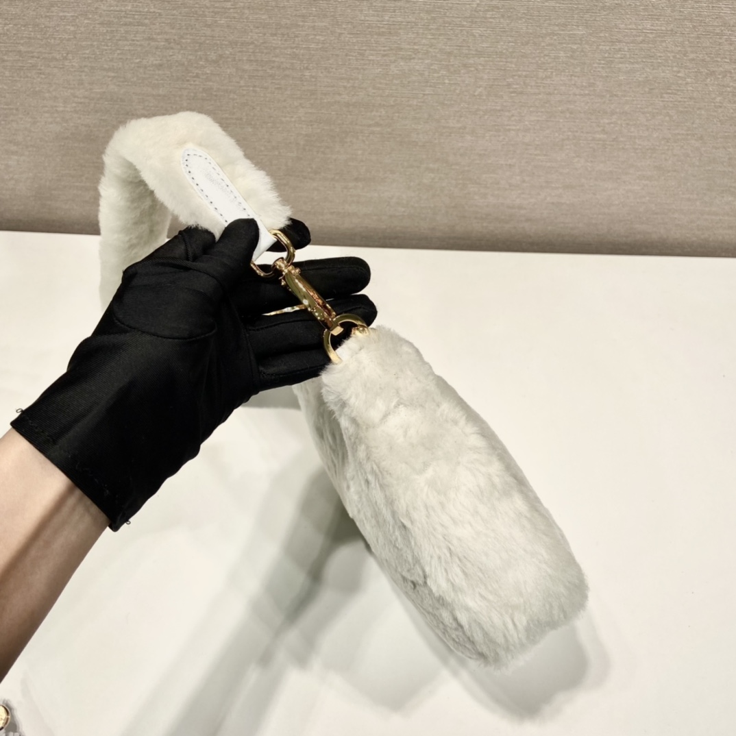 Prada Shearling Mini Bag(23-17-8cm) - DopestKickz
