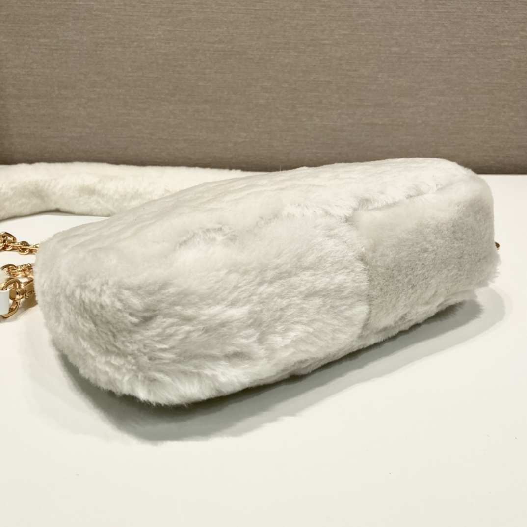 Prada Shearling Mini Bag(23-17-8cm) - DopestKickz