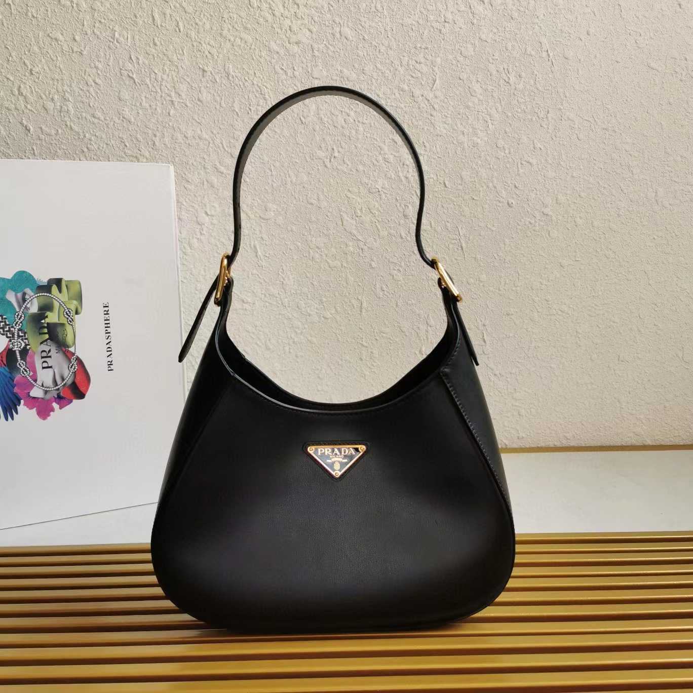 Prada Prada Cleo brushed leather shoulder bag(27-20-7cm) - DopestKickz
