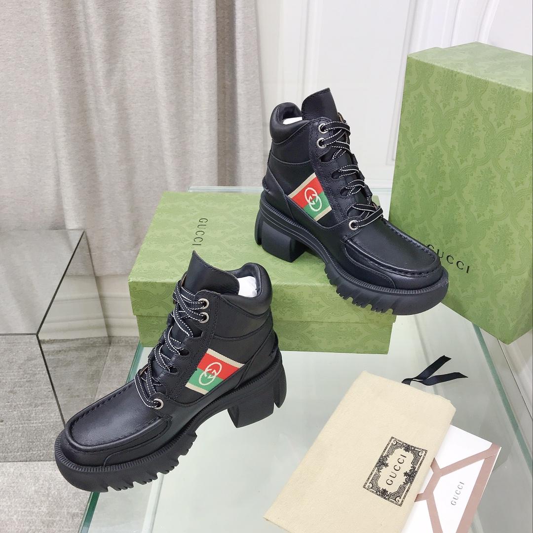 Gucci Women's Ankle Boot With Interlocking G - DopestKickz