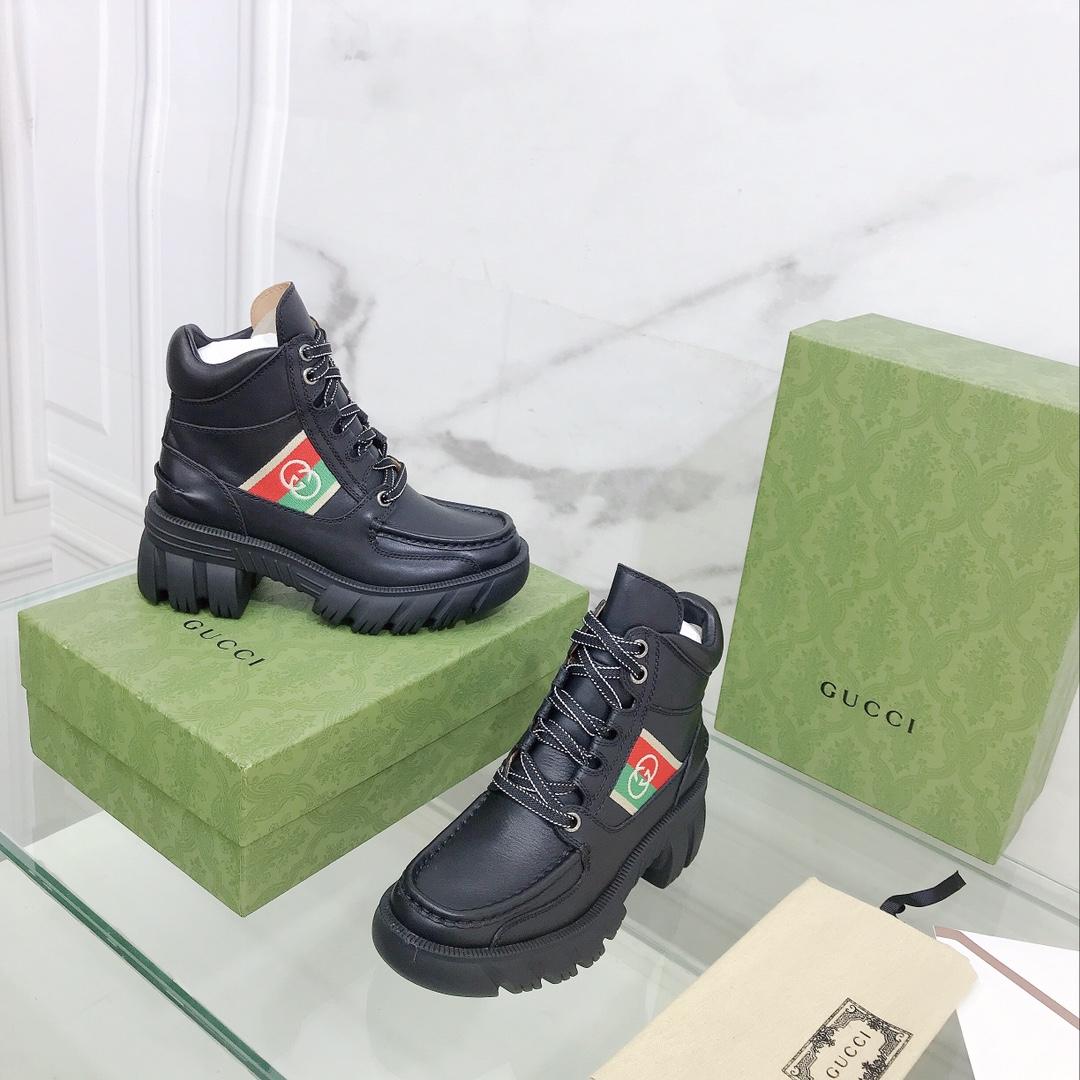 Gucci Women's Ankle Boot With Interlocking G - DopestKickz