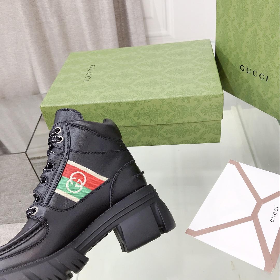 Gucci Women's Ankle Boot With Interlocking G - DopestKickz