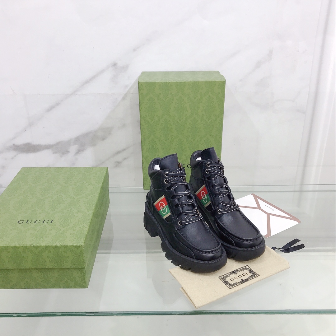 Gucci Women's Ankle Boot With Interlocking G - DopestKickz