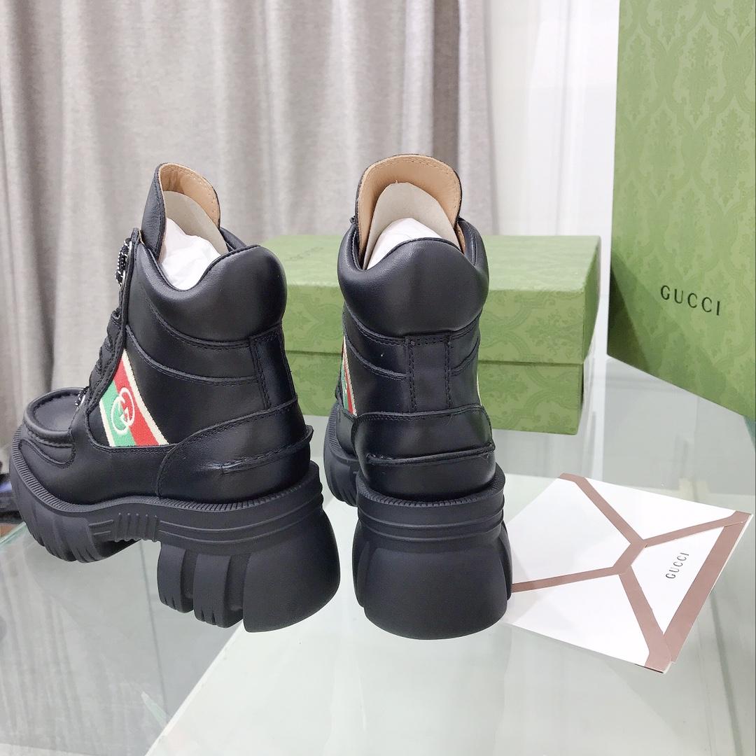Gucci Women's Ankle Boot With Interlocking G - DopestKickz