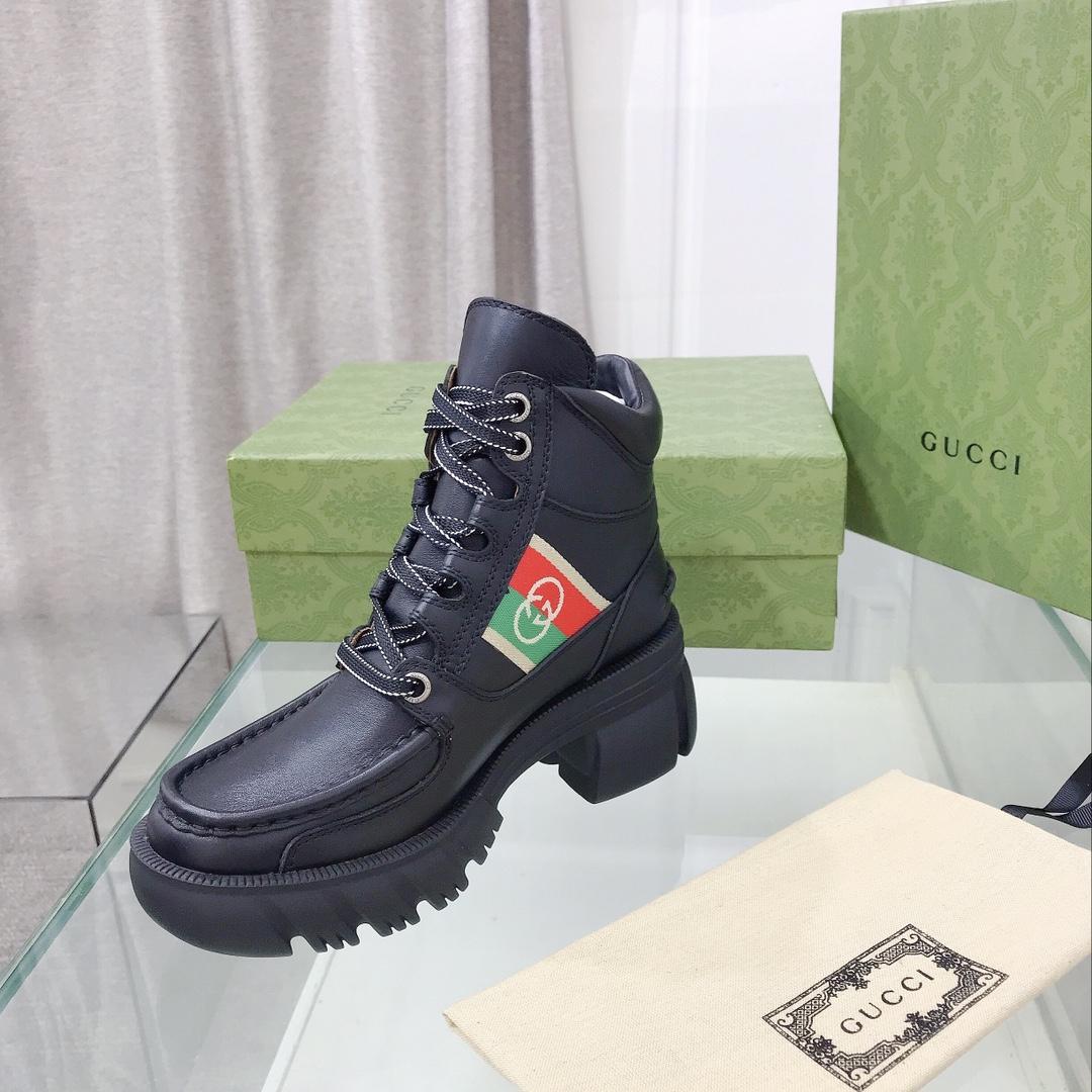 Gucci Women's Ankle Boot With Interlocking G - DopestKickz