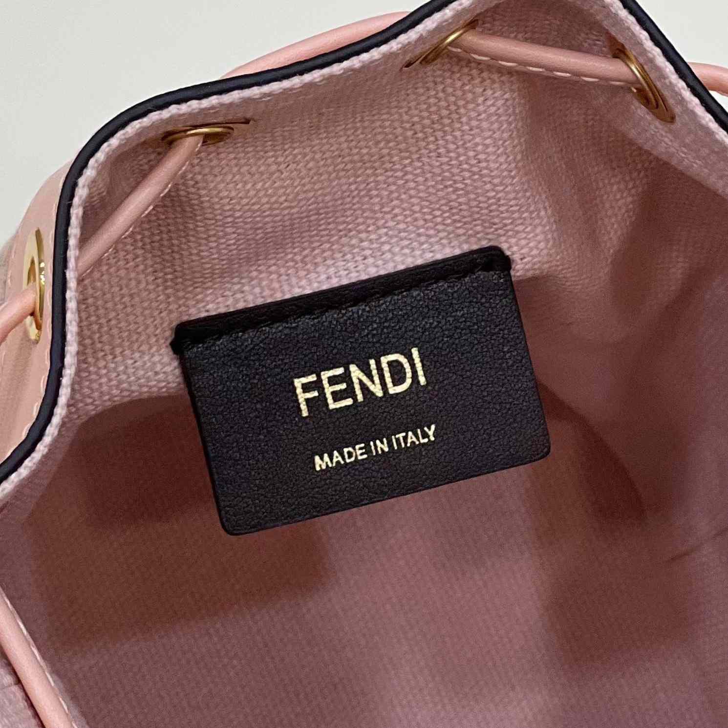 Fendi Mon Tresor Pink FF Canvas Mini-Bag (12×18×10cm)   - DopestKickz