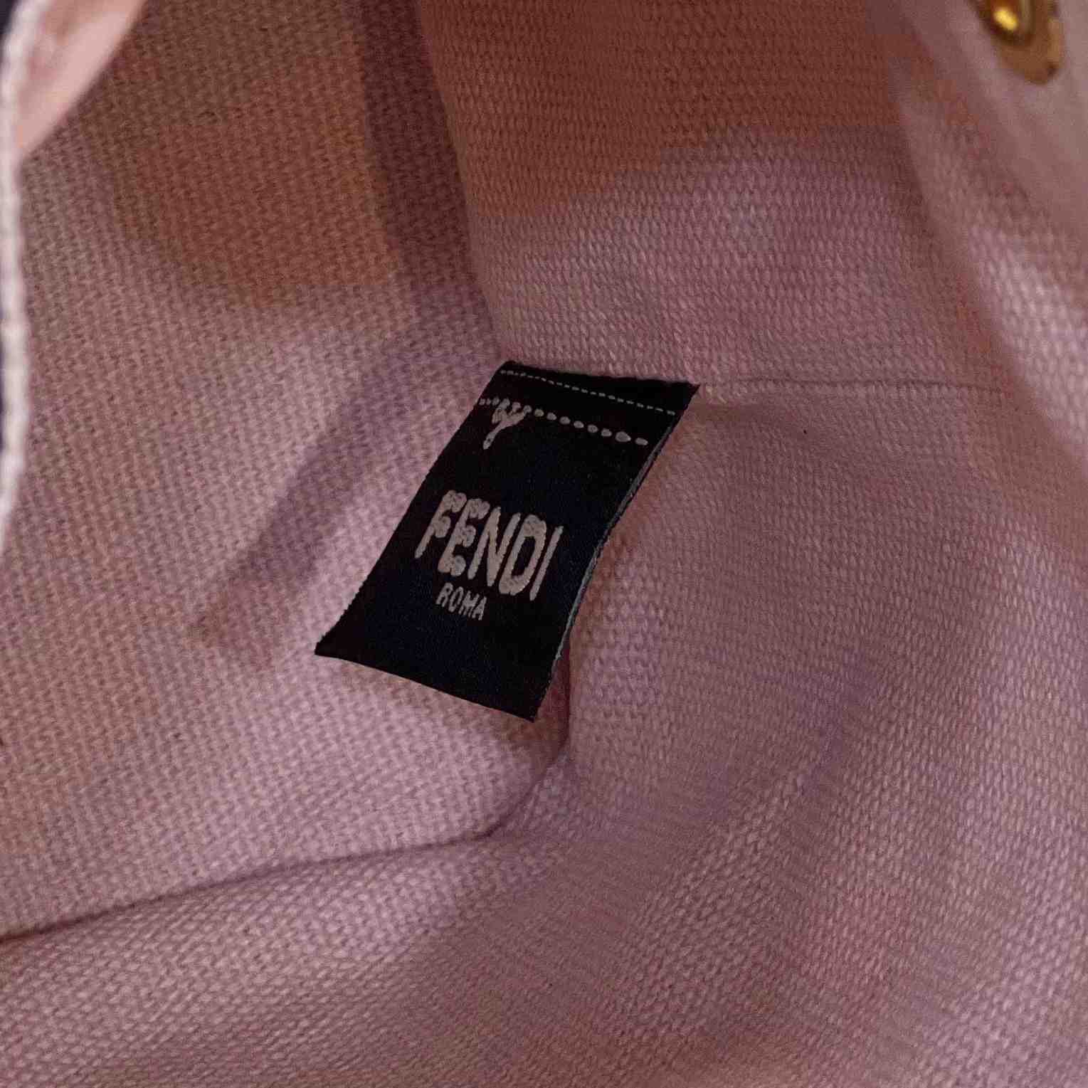Fendi Mon Tresor Pink FF Canvas Mini-Bag (12×18×10cm)   - DopestKickz